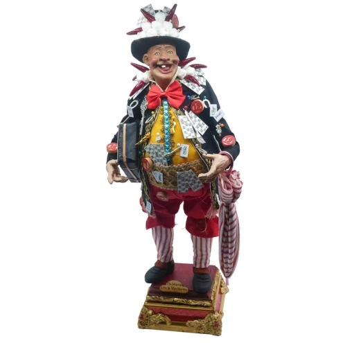 Gobbo scio scio scartellato con occhi di vetro 50 cm
