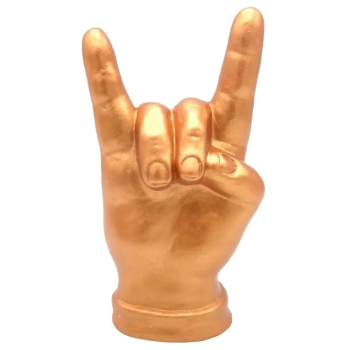 Corna mano rame in ceramica 12 cm