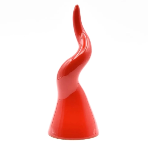 Corno in ceramica da tavolo rosso 15 o 20 cm