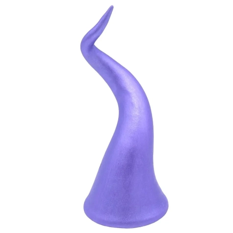 Corno in ceramica da tavolo viola metalizzato 15 cm 2