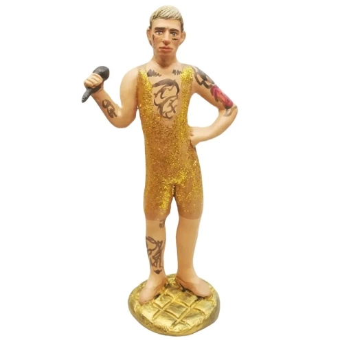 Statuetta Achille Lauro in terracotta 17 cm