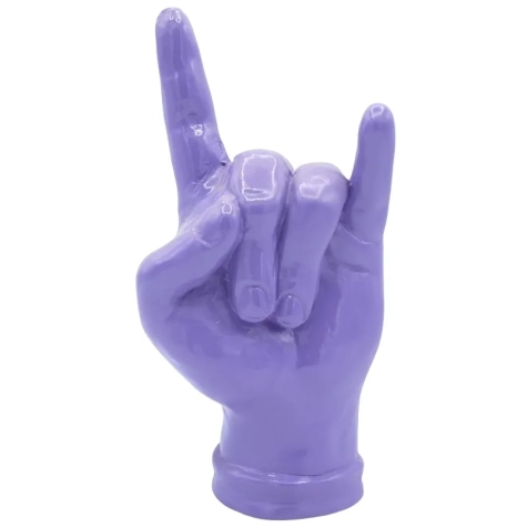 Corna viola in ceramica 21 cm