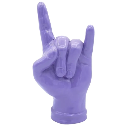 Corna viola in ceramica 21 cm