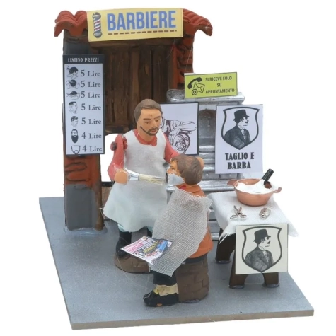 Barbiere in movimento 10 cm