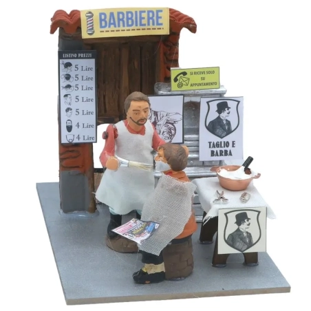 Barbiere in movimento 10 cm