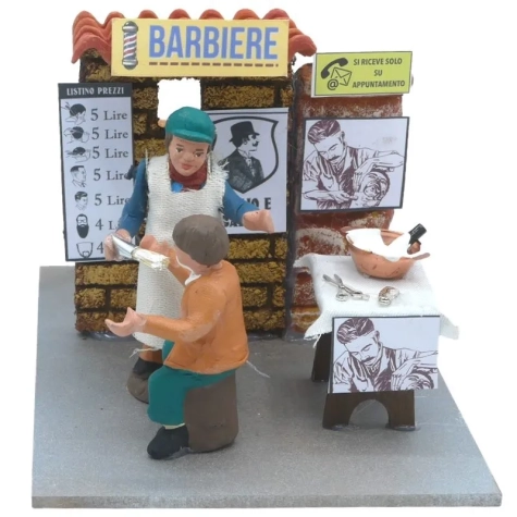 Barbiere in movimento 7 cm