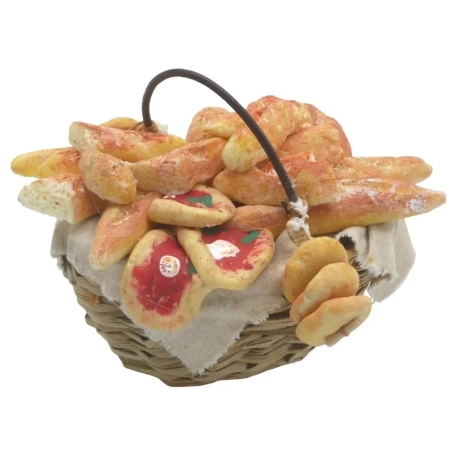 Cesto con pane in cera per pastori da 30 a 40 cm