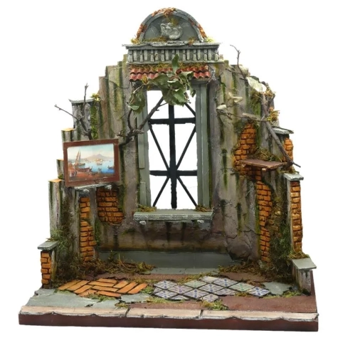 Tempio presepe stile 700 per pastori da 12 a 20 cm 2