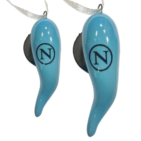 Corno del Napoli in ceramica con calamita da 6 o 9 cm