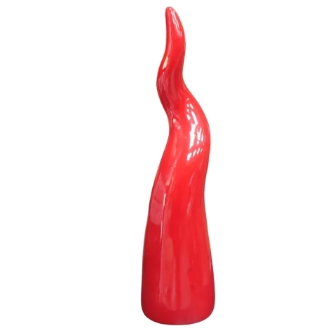 Corno rosso in ceramica da tavolo da 30 a 60 cm