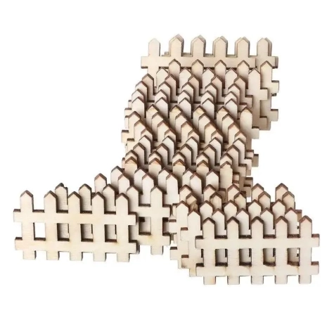 Staccionata recinzione in legno per presepe 5 cm 2