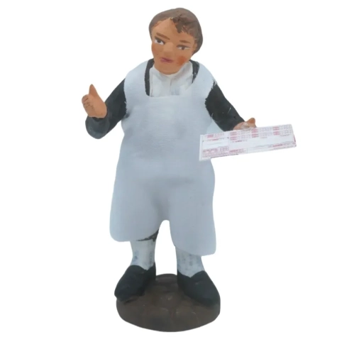 Statuetta Dottore o farmacista in terracotta 10 cm 2