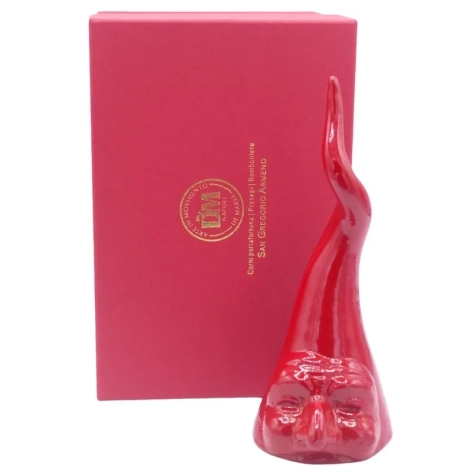 Pulcicorno rosso in ceramica da tavolo 20 cm 2