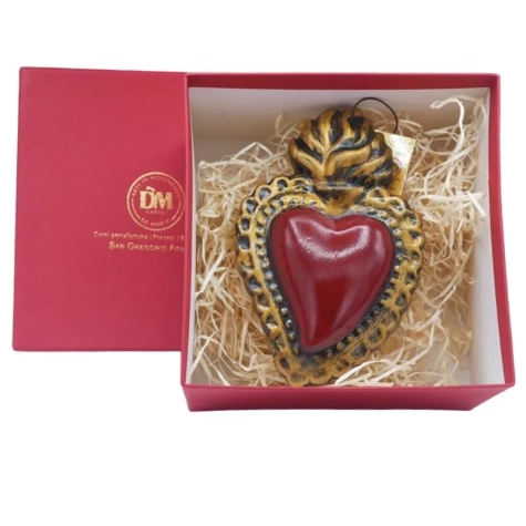 Cuore sacro in ceramica 15 cm 2