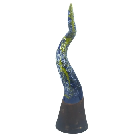 Corno in ceramica multicolore da tavolo 40 cm 2