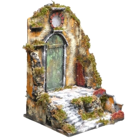 Tempio presepe stile 700 per pastori da 20 a 30 cm 2