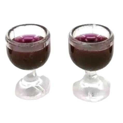 Bicchiere con vino per pastori da 107a 12 cm
