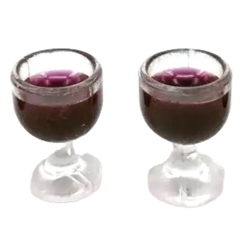 Bicchiere con vino per pastori da 107a 12 cm
