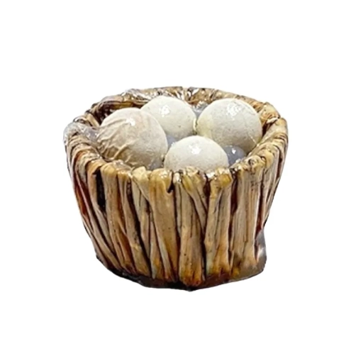 Cesta con uova per pastori da 10 a 12 cm