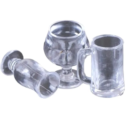 set da 3 calici in vetroresina per pastori da 7  a 12 cm