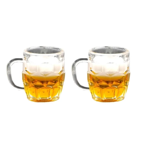 Set da 2 boccali di birra per pastori da 10 a 15 cm
