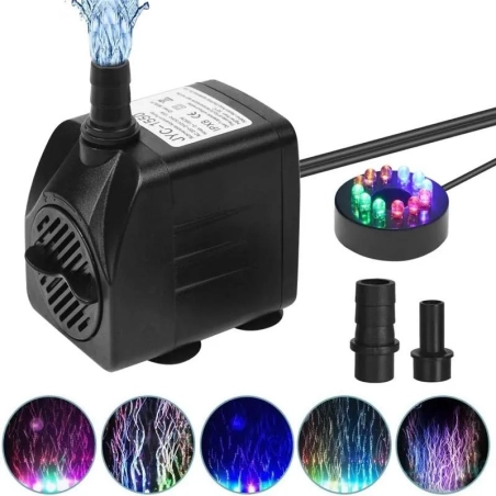 Pompa ad acqua professionale 7W con luce LED
