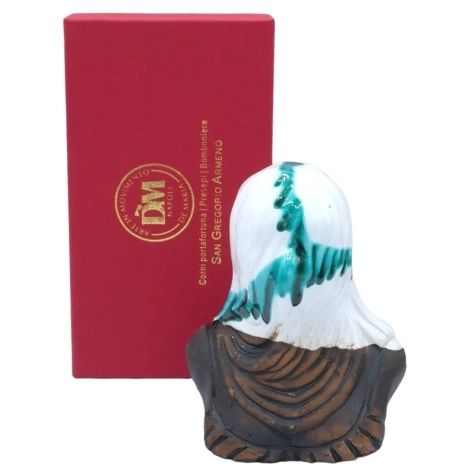 Bella Mbriana busto stilizzato rosso in ceramica 15 cm 2