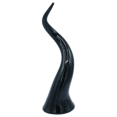 Corno nero in ceramica da tavolo da 25 a 60 cm