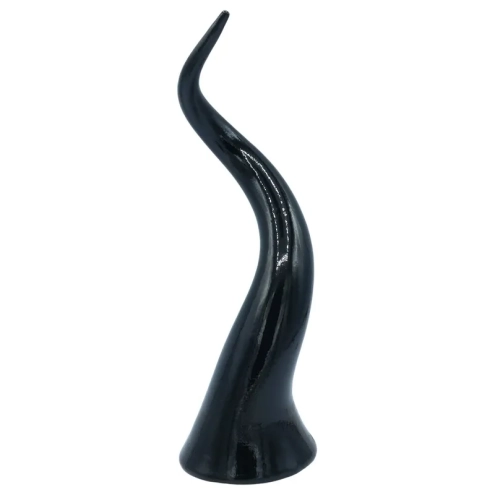 Corno nero in ceramica da tavolo da 25 a 60 cm