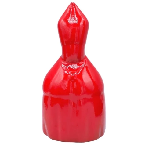 Busto San Gennaro rosso in ceramica 10 cm