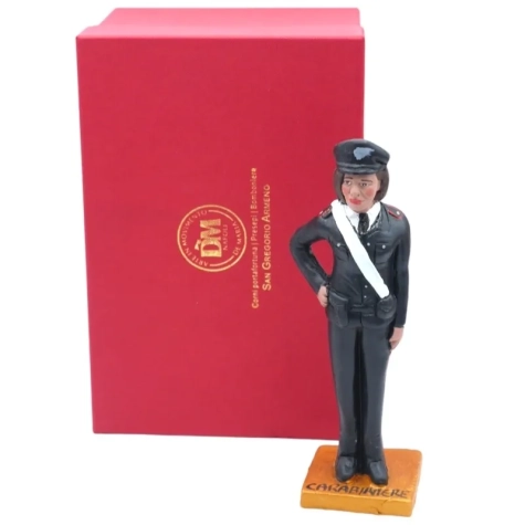 Statuetta Carabiniere in terracotta 15-17 cm 2