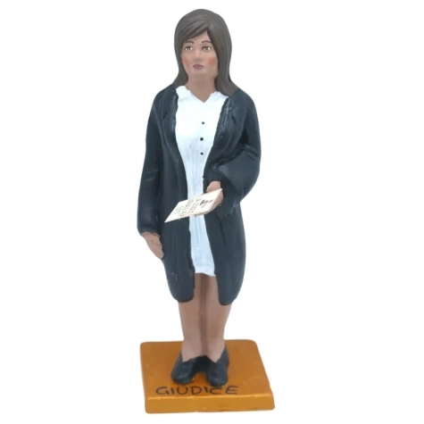 Statuetta Giudice in terracotta 15-17 cm