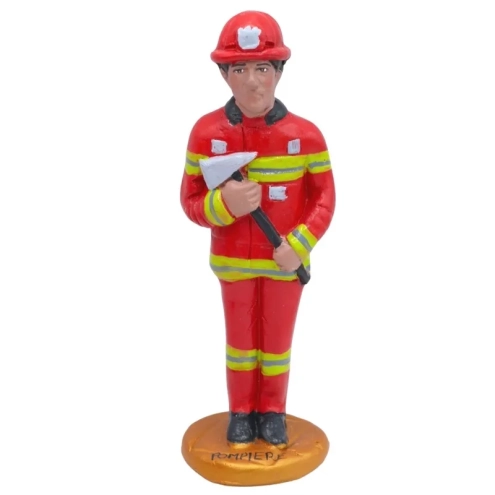 Statuetta Pompiere in terracotta 15-17 cm