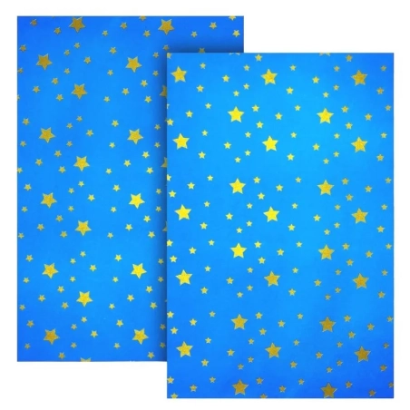 Foglio carta cielo stellato per presepe 100 x 50