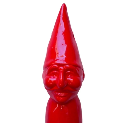 Pulcicorno rosso in ceramica da appendere 40 cm 2