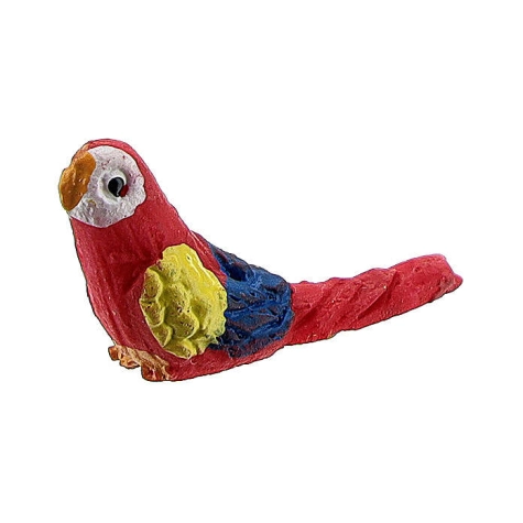 Pappagallo in terracotta per pastori da 7 a 12 cm 2