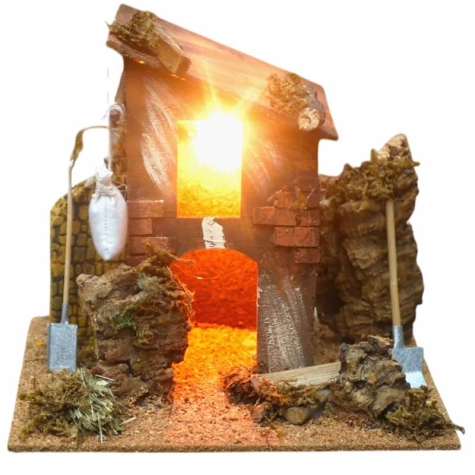 Casa illuminata con stalla 22 cm
