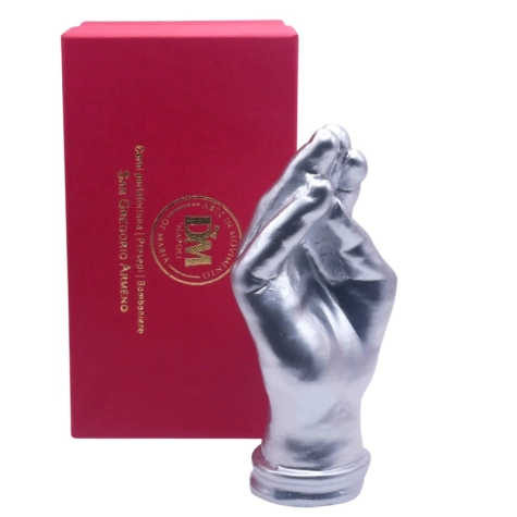 Mano argento " Ma che vuoi" in ceramica 12 cm 2