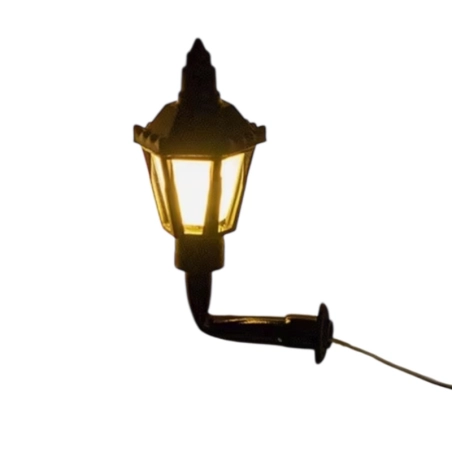 Lampioncino a muro 3 cm con luce 12v