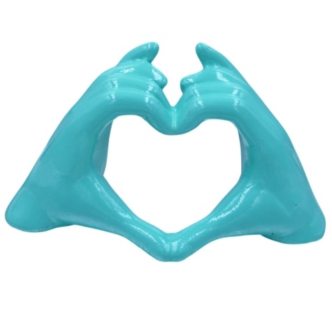 Mano Cuore tiffany in ceramica 21 cm