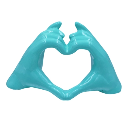 Mano Cuore tiffany in ceramica 14 cm