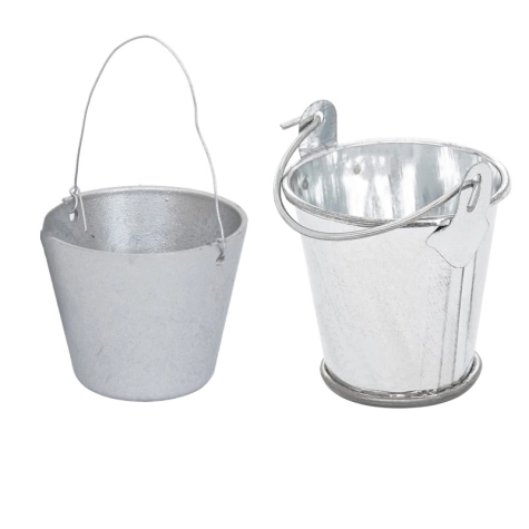 Secchio in metallo per pastori da 7 a 12 cm
