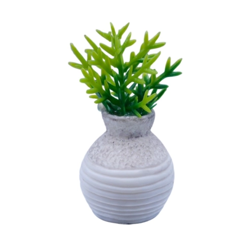 Vaso moderno con pianta per pastori da 7 a 15 cm