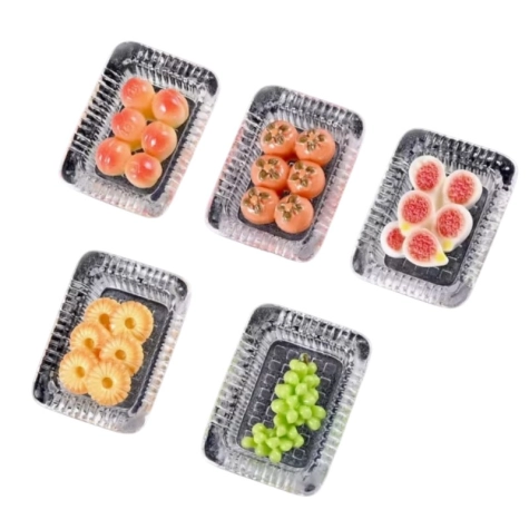Set da 3 vasso di frutta mista per pastori da 7 a 12 cm