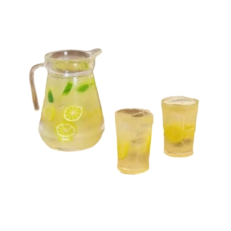 Set con Brocca di limonata e 2 bicchieri con limonata