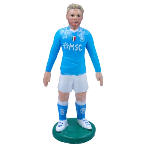 Statuetta De Bruyne Napoli in terracotta 17 cm
