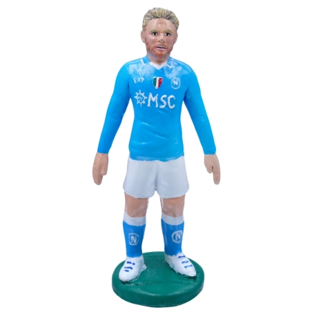 Statuetta De Bruyne Napoli in terracotta 17 cm