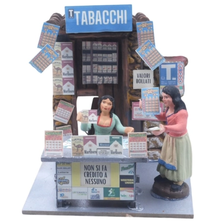 Tabacchi donna uomo in movimento 10 cm