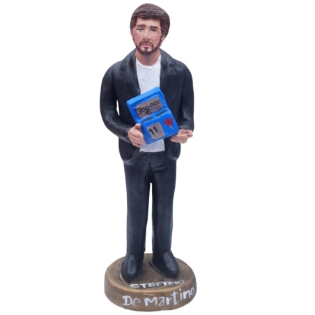 Statuetta Stefano De Martino in terracotta 17 cm