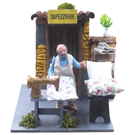 Tapezziere in movimento | Pastore per presepe - Arte in movimento De Maria